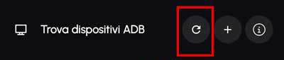 ADB devices utility refresh icon