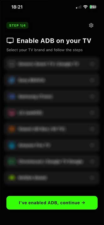 Find green button