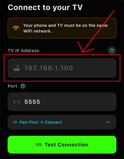 airapk ip address input text